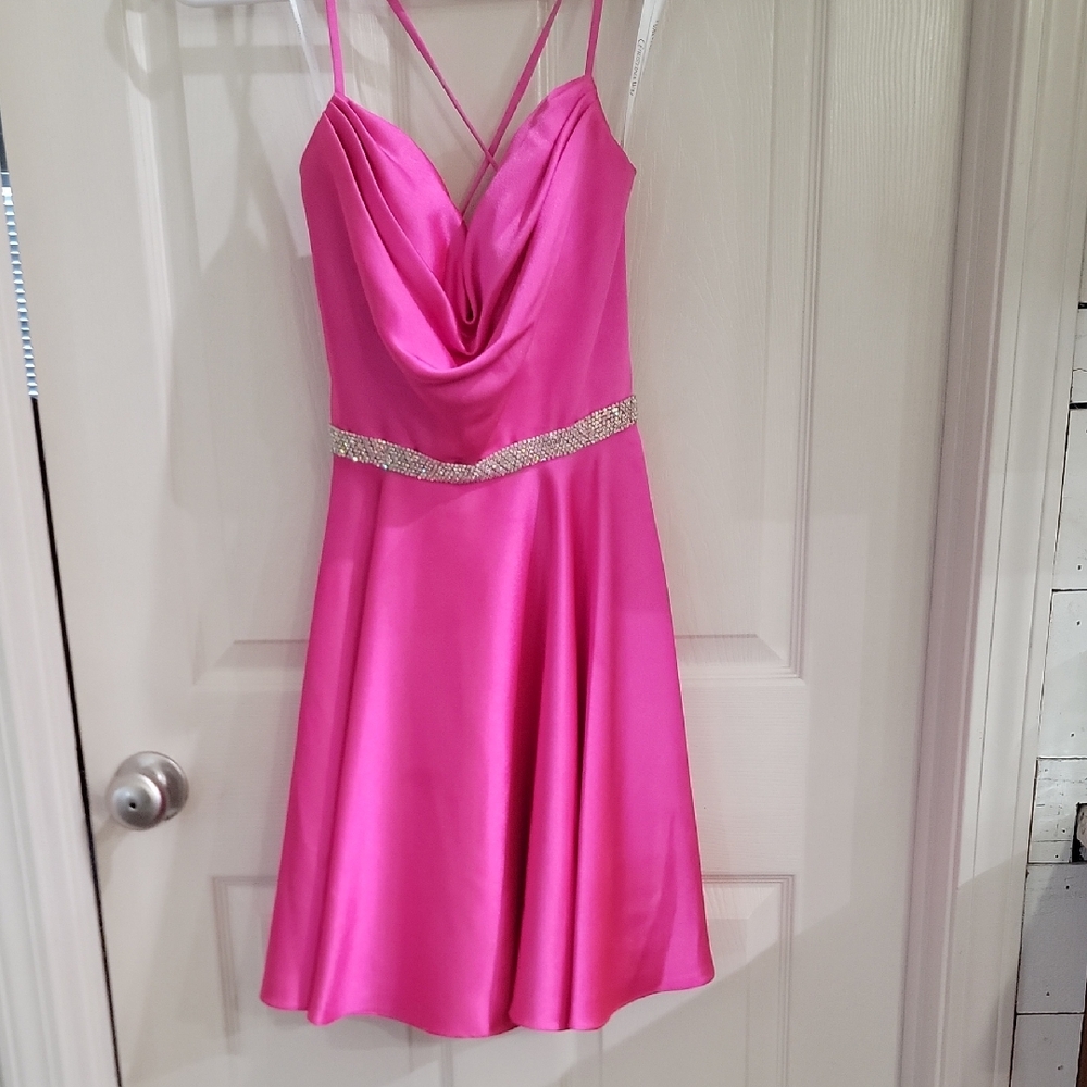 Christina Wu Hot Pink Dress